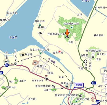 印旛沼周辺地図