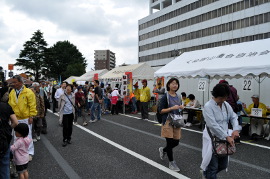 ゴールに到着した市民の方たち